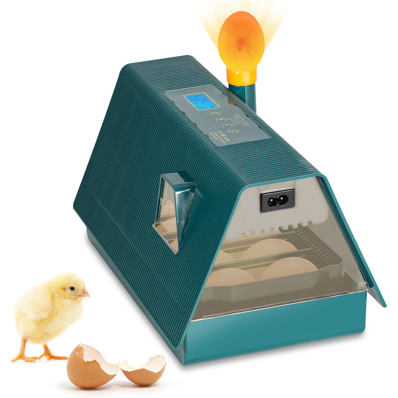 Tolletour - Couveuse Automatique Incubateur Appareil à Couver 10 Oeufs Volaille Éleveur led
