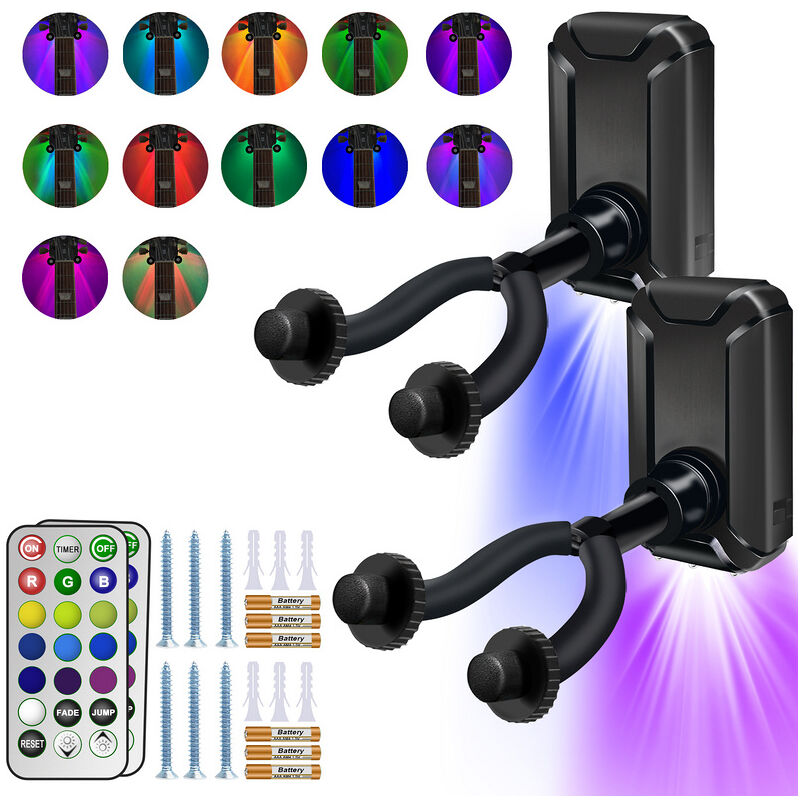 Tolletour - Crochet de guitare - Support de guitare - Crochet mural de guitare - 1 pièces - Crochet mural de support de support de guitare