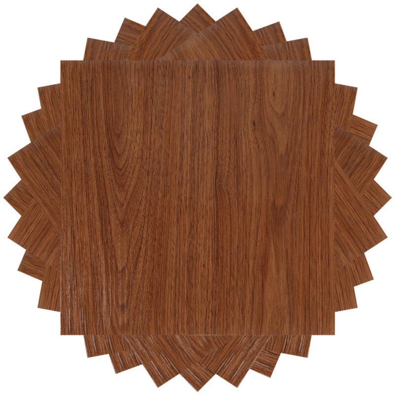Swanew Dalles de sol pvc adhésives -1 Boites de 11 dalles vinyle auto-adhésives - Couleur bois - ca.1 m²
