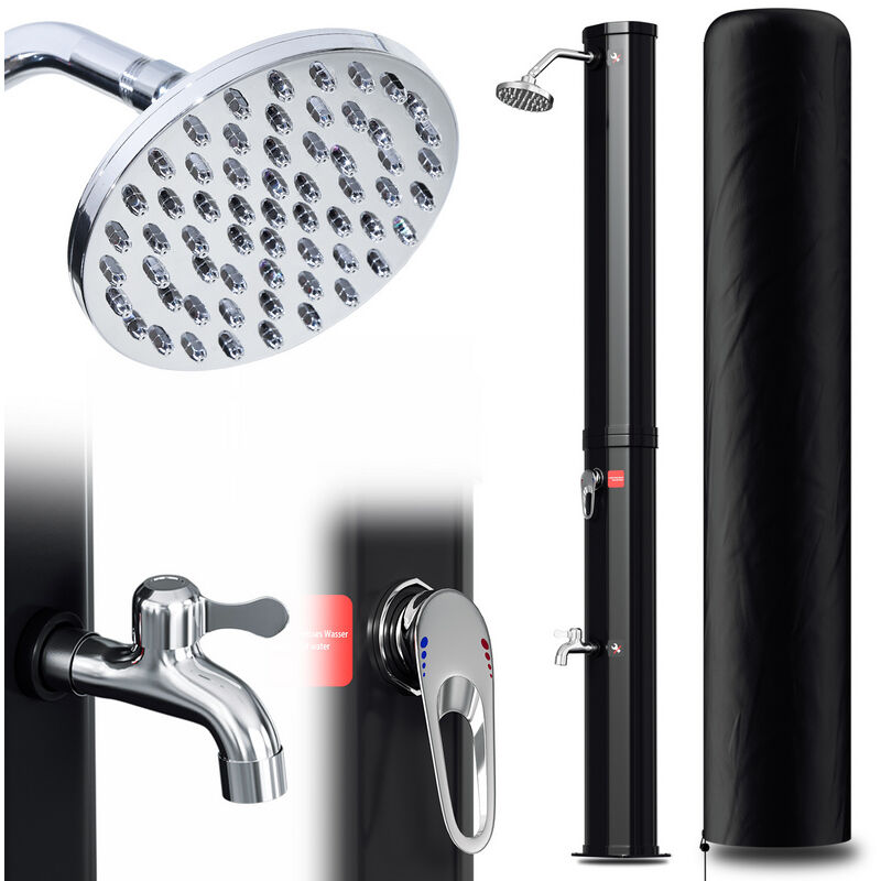 Tolletour - Doccia solare Doccia per piscina con doccia a pedale Doccia per giardino 20L