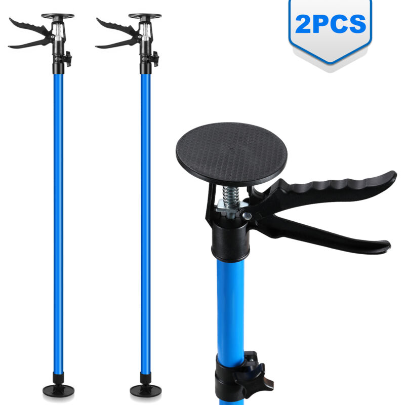 Tai de soutien acier, télescopique support, étai de porte hauteur 115-290cm Set de 2 - Tolletour