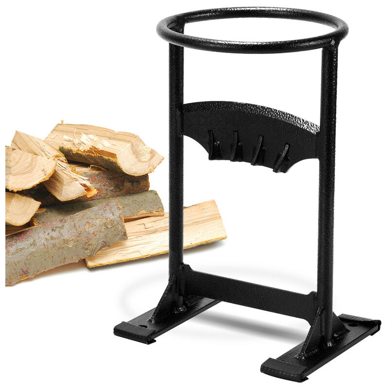TolleTour Fendeuse à bois manuelle avec marteau et sac Fendeur Bois en Acier Fendeur de bois de chauffage manuel Cale Fendage Bois