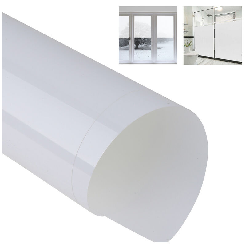 Film Fenetre Anti Regard. Film Occultant Fenêtre. Film Electrostatique Vitre 45x200cm Bon Intimité. Film Opaque pour Vitre Anti uv Dépoli pour Bureau