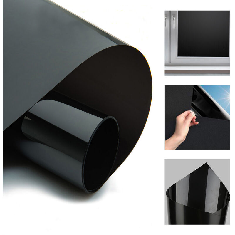 Film Miroir Fenêtre Anti Chaleur Anti-Regard Contrôle de la Température Protection de la Vie Privée Film Adhésif Réfléchissant pour Fenêtre Maison