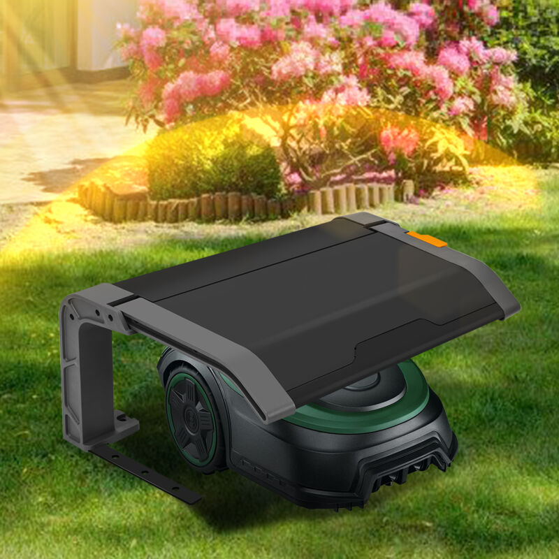 TolleTour Garage pour tondeuse à gazon Tondeuse robot Accessoires Pliable Toit pour robot de tonte Abri Premium