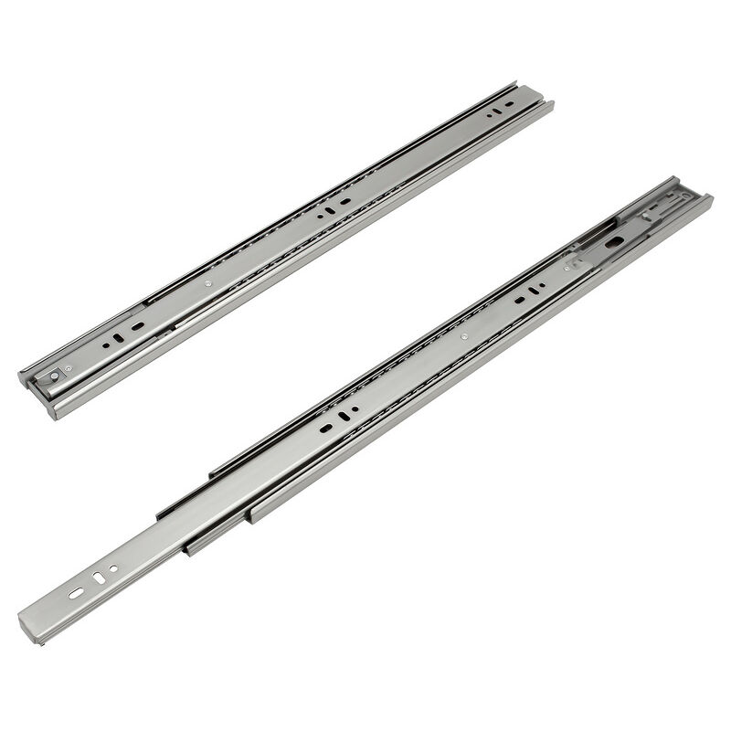 Glissières de tiroirs Coulisse à sortie totale roulement à billes Coulisse pour charges lourdes Coulisse télescopique 45mm 650mm 1 paire - Tolletour