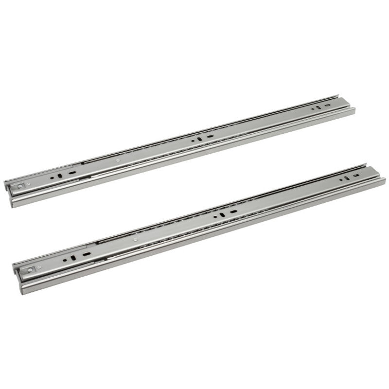 Glissières de tiroirs Coulisse à sortie totale roulement à billes Coulisse pour charges lourdes Coulisse télescopique 45mm 550mm 1 paire - Tolletour