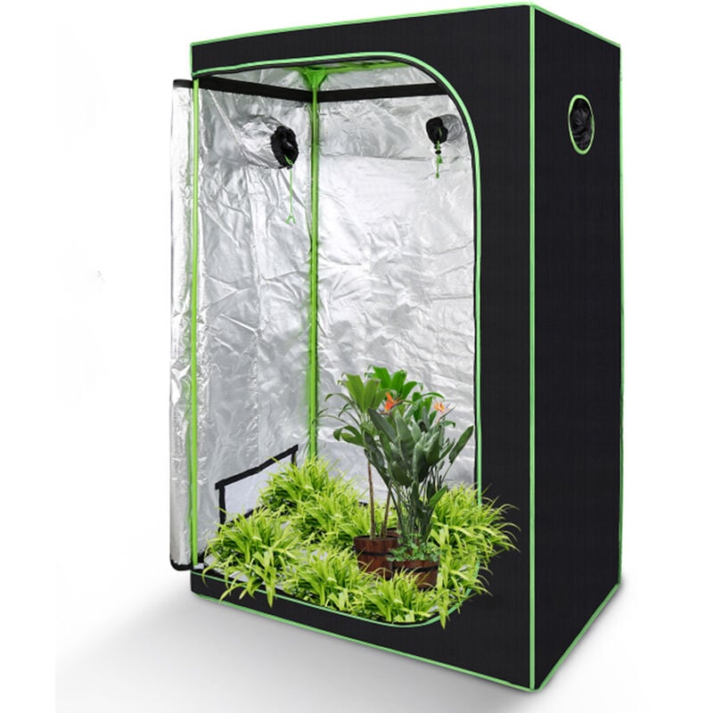 Growzelt Growbox Gewächshaus Indoor Pflanzenzelt 120x60x180CM - Tolletour