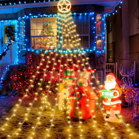 TolleTour Guirlande lumineuse LED Sapin de Noël Éclairage Chambre Bush Blanc chaud - Blanc