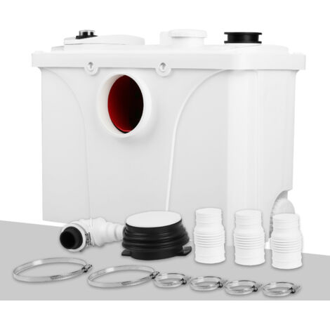 TolleTour Hebeanlage Fäkalienpumpe 700W Haushaltspumpe Schmutzwasserpumpe Fäkalienhebeanlage für WC, Waschbecken, Dusche