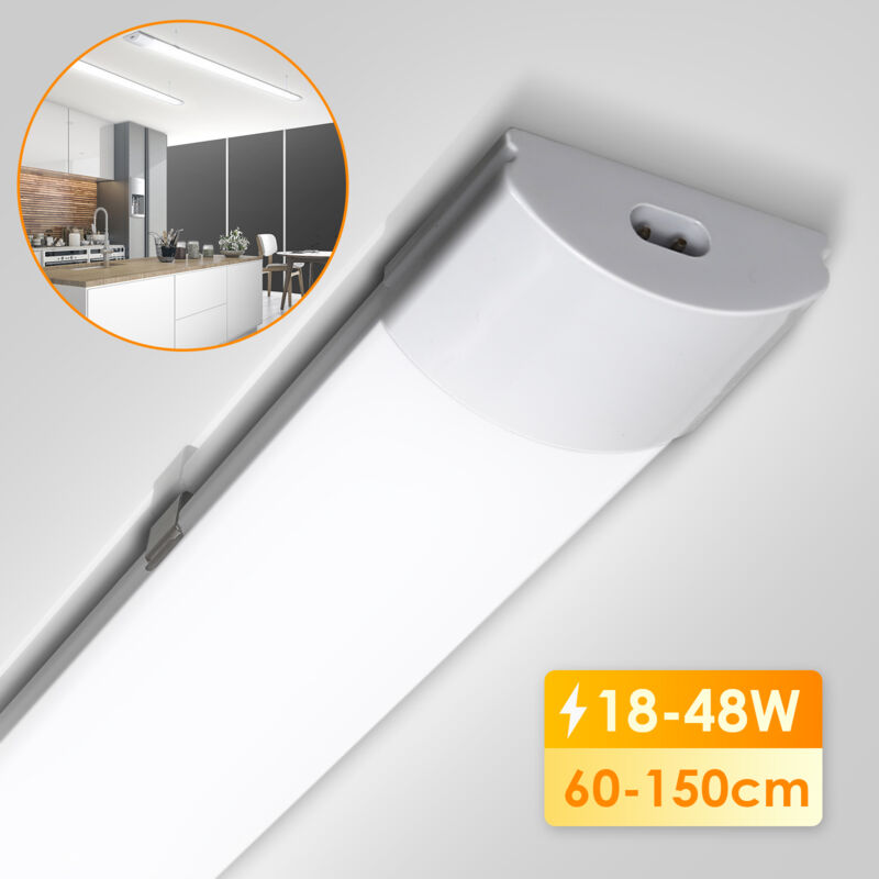Tolletour - Reglettes led Etanche 120cm 36W IP65 Interconnectable Température de Couleur: Blanc neutre 4000K