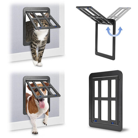 TolleTour Katzenklappe für Insektenschutz PetSafe Katzentür Hundeklappe HundeTür-Klappe 25x31.5cm
