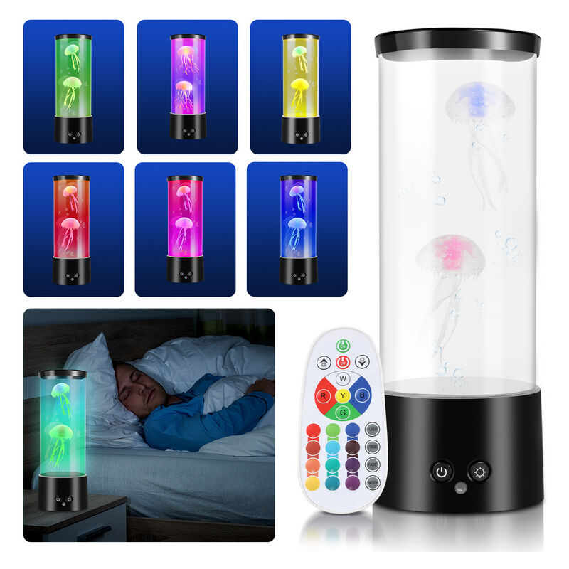 Tolletour - Lampe méduse à led. lampe d'ambiance colorée pour aquarium. lampe méduse ronde pour la décoration intérieure. étude