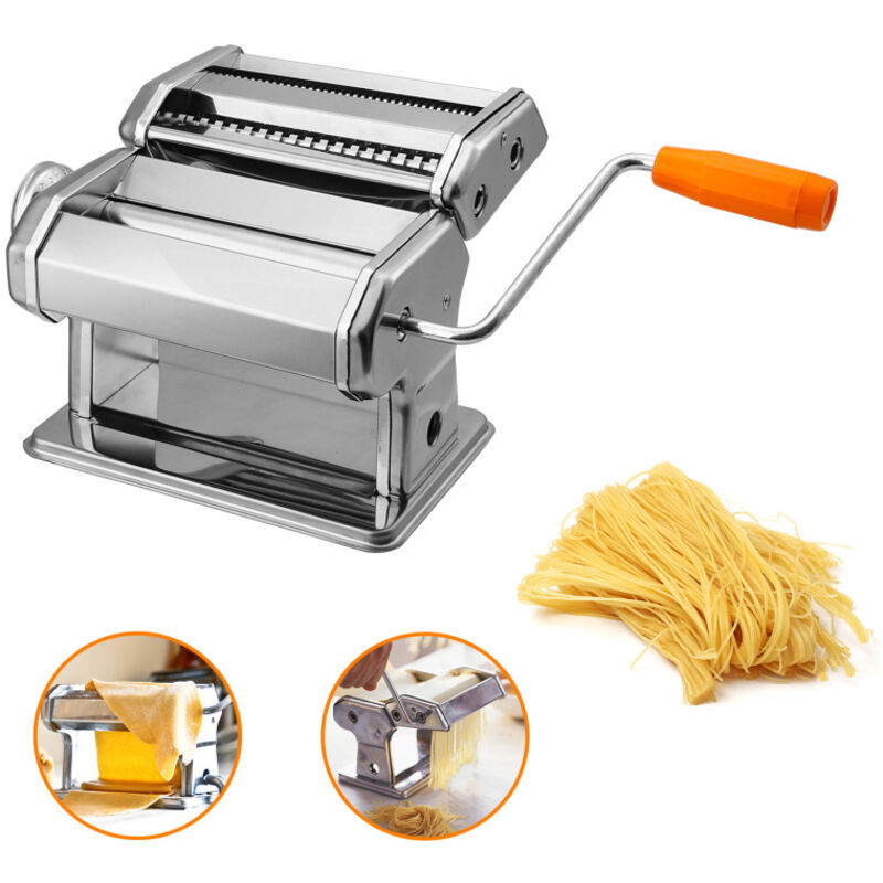Tolletour - Machine à pâtes. Laminoir pour pâtes fraîches. Coupeur 2 en 1. 7 Réglages d'épaisseur