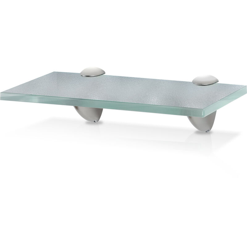 TolleTour Panneau d'étagère Tablette Murale étagère en verre Meuble de rangement Verre Satinée 20 x 10 cm
