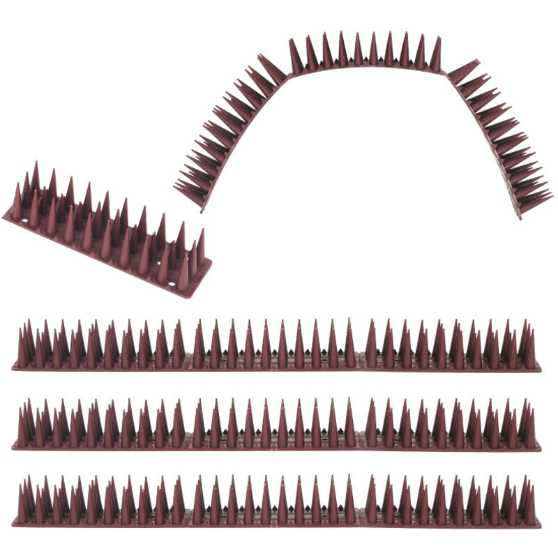 Pigeon Répulsif Oiseau Pointes anti-pigeons, set plastique anti-pigeons pour balcon, répulsif pour pigeons 12pieces - Tolletour