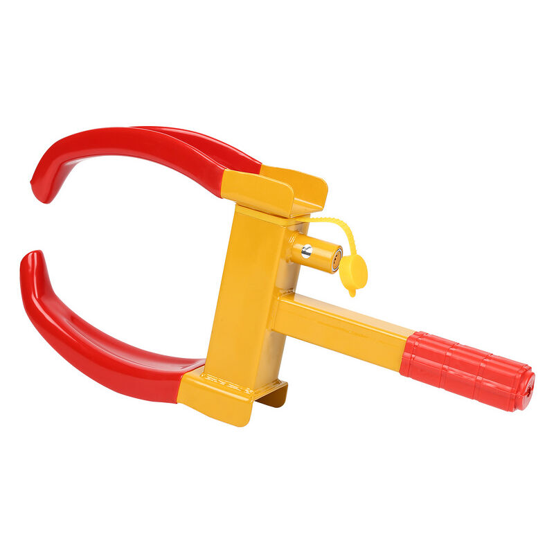 Tolletour - Pince de roue en acier inoxydable - Antivol 2 clés - Antivol pour voiture de 19 à 28 cm de large Sabot de voiture