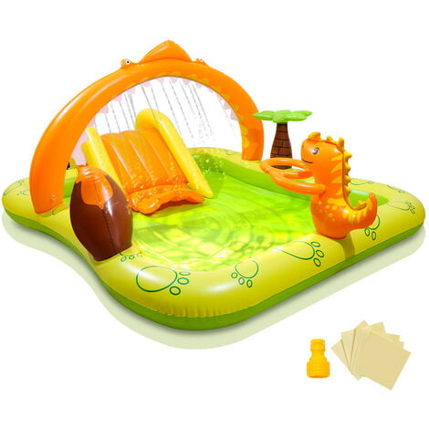 Flywake Piscine Gonflable 23x23.7 Natation Gonflable pour Enfants Bébé  Toddler Summer Blow Up 