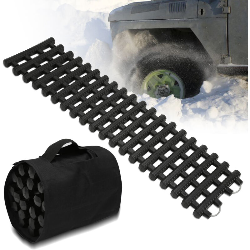 Tolletour - Piste de Traction 1pcs aide au démarrage 100cm Tapis antidérapants Voiture Hiver Grip Traction Boards Neige Traces de récupération