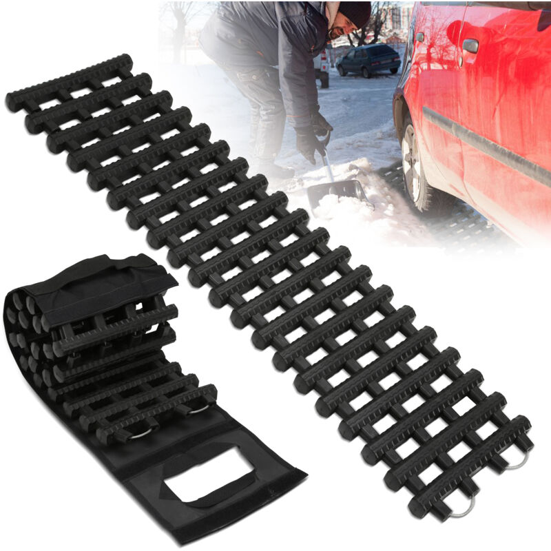 Tolletour - Piste de Traction 1x aide au démarrage 100cm Tapis antidérapants Voiture Hiver Grip Traction Boards Neige Traces de récupération