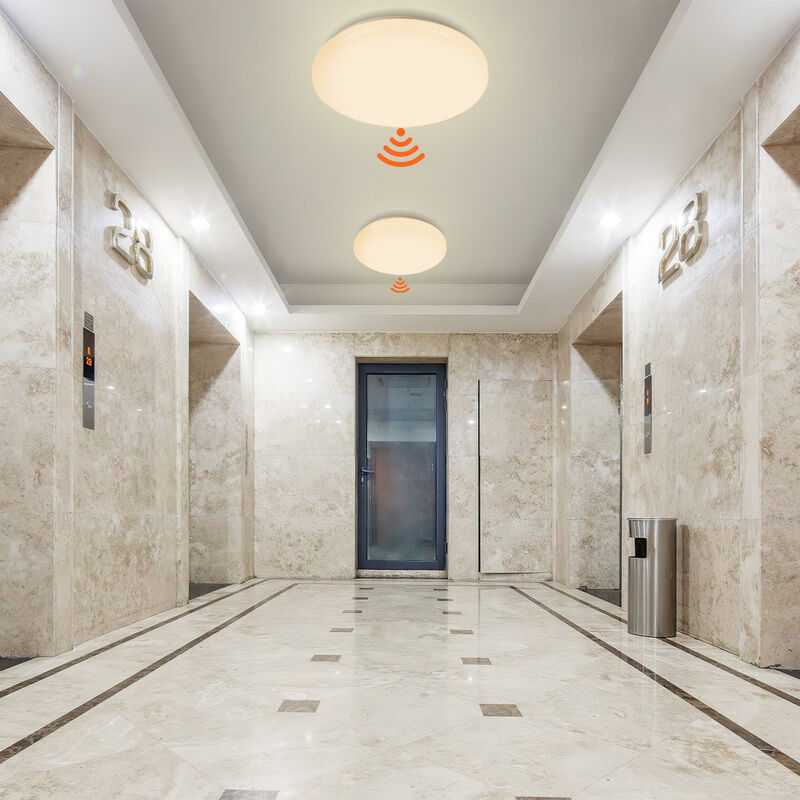 Plafonnier led 12W avec détecteur de mouvement Chambre à coucher Lampe de salle de bain Sensor - Tolletour