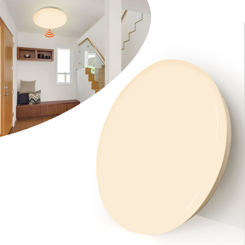 Plafonnier led Plafonnier à induction Moderne pour Salon, Chambre, Salle de Bain, 12W, Blanc. - Tolletour