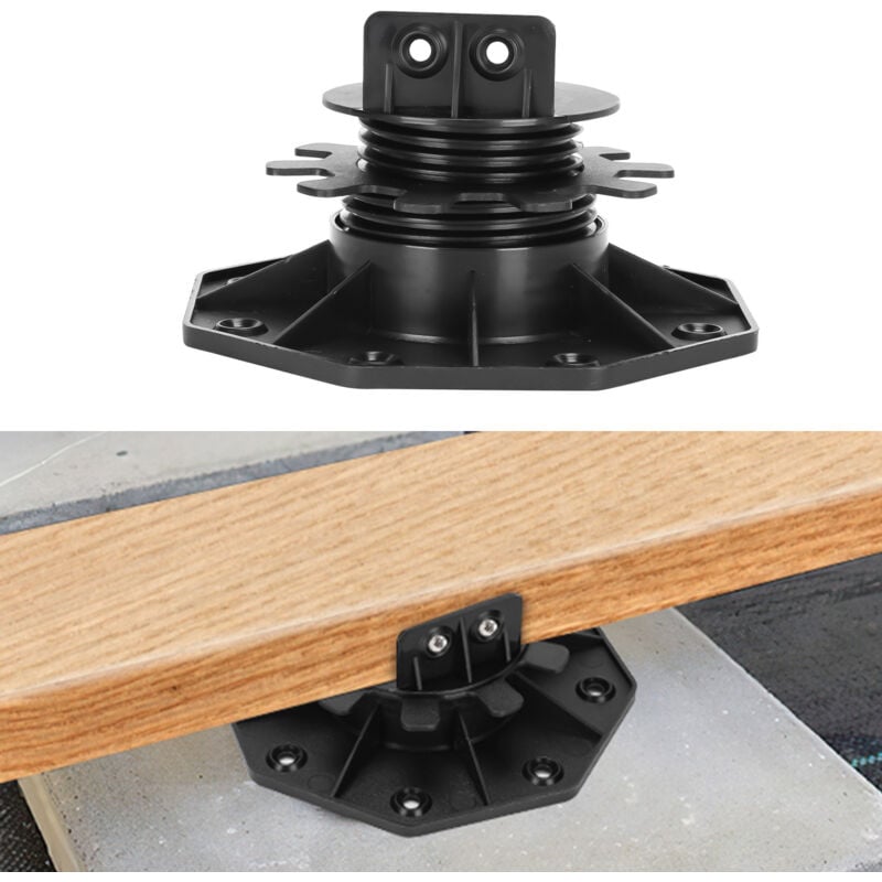 Tolletour - einfeben plot réglable de 30 à 60 mm pour terrasse bois et composite Roulements pour lames de terrasse en bois Carton de 20 plots
