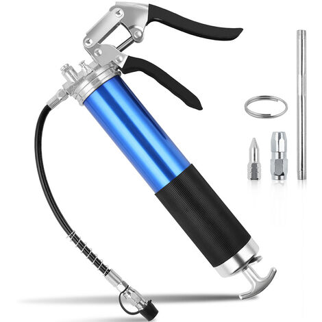 Pistolet à graisse bleu, poignée de pistolet robuste 6000psi avec tuyau  flexible 18 flexible, manuel, cartouche 14oz pour camion SUV moto  automobile - AliExpress