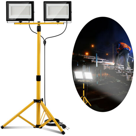 TolleTour Proyector LED 100W, iluminación floodlight exterior, proyector de obra impermeable IP66, luz blanco frío