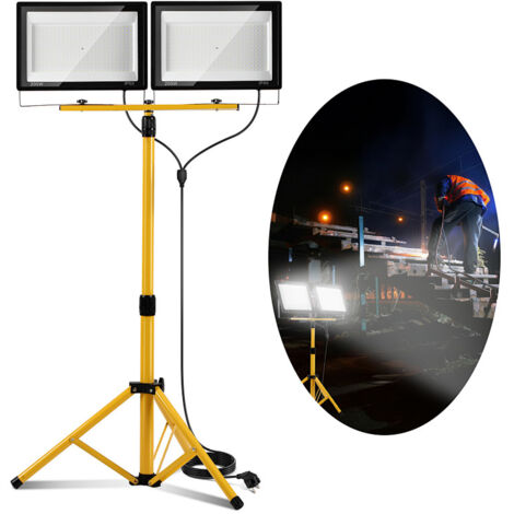 TolleTour Proyector LED 200W, iluminación floodlight exterior, proyector de obra impermeable IP66, luz blanco frío