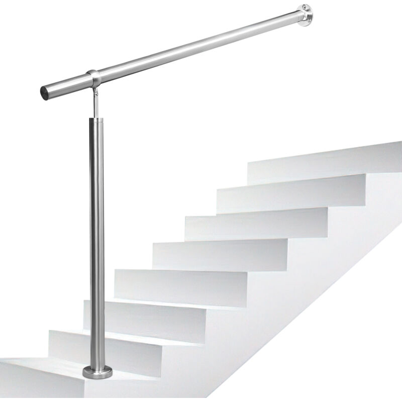 Tolletour - Rampe d'escalier Main Courante pour Escalier Extérieu intérieur extérieur entrée Maison Fixation Mur Angle réglable Matériel Montage