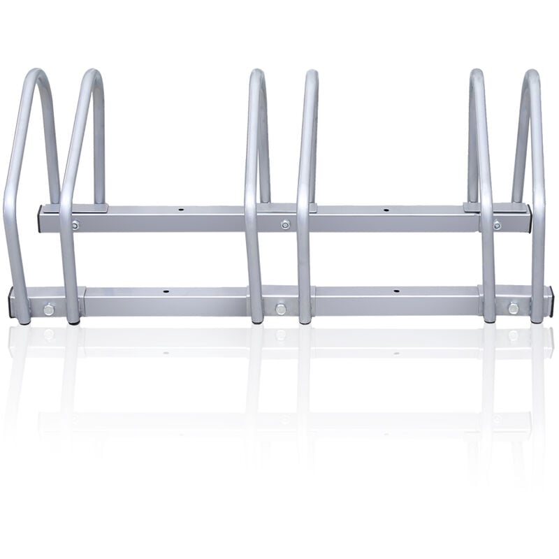 Tolletour - Râtelier velo 2/3/4/5/6 vélos Vélos Range Vélo version galvanisée montage mural possible rangement pour velo(3 vélos)