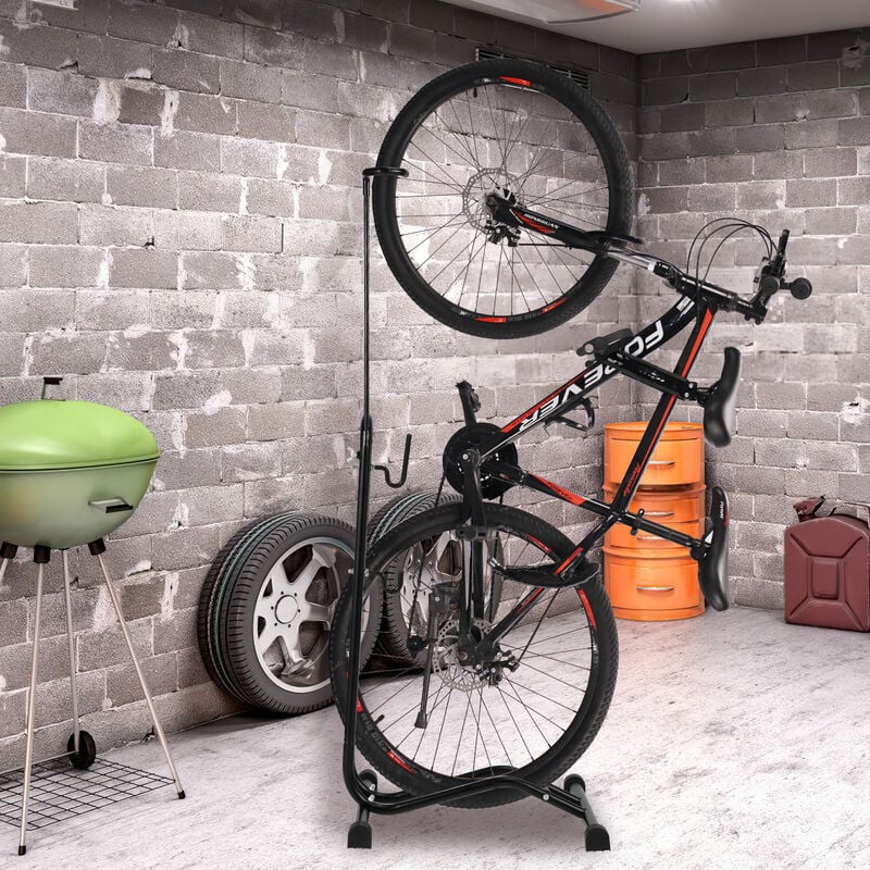 Tolletour - Râtelier vélo Pied d'atelier vélo Support de montage Pliable Support vélo mobile Support à vélos pour tous les modèles courants