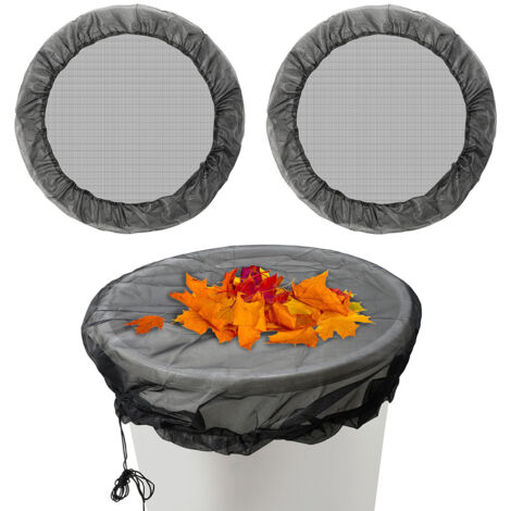 TolleTour Regentonnennetz 95 cm im 2er Set – Abdecknetz mit Kordelzug, verstellbar, Schutz vor Laub und Mücken