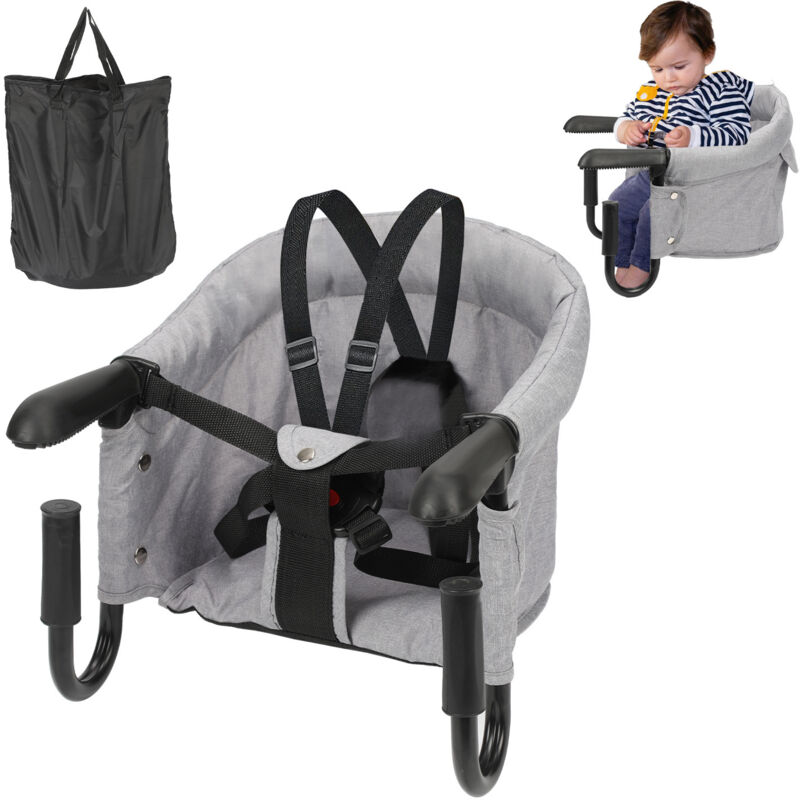 TolleTour Siège de table bébé Avec pinces antidérapantes et ceinture de sécurité pour tables de 2-8cm d'épaisseur