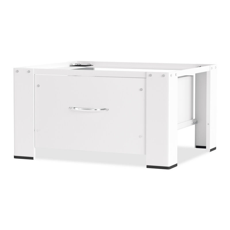 Tolletour - Socle de machine à laver Socle pour machine à laver avec tiroir.jusqu'à 150 kg Blanc62.5x54.5x32.5cm