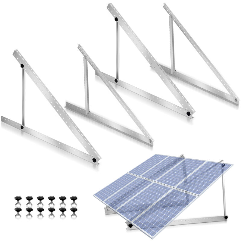 Support de Module Solaire en Alliage d'aluminium. 41 Pouces. avec Angle d'inclinaison Réglable (104cm) - Tolletour