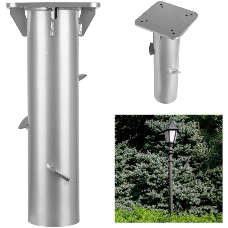 TolleTour Support pour ancrage support de parasol pour ancrage au sol métal