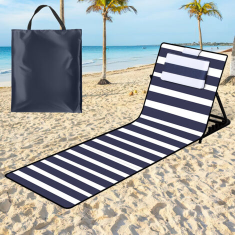 Natte De Plage CAO 1 Personne - 180x60 Cm - Pliable - Légère - Pour Bain De Soleil