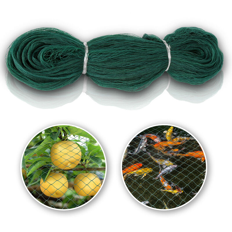 Filet d'étang Filet de bassin Filet de jardin vert Filet anti-o Filet de couverture d'étang de jardin Filet maille protéger 2x10M - Tolletour