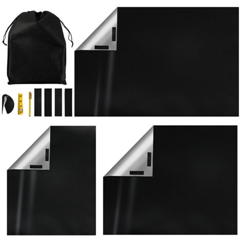 TolleTour Tenda oscurante 145x300 cm – Oscuramento totale per finestre – Senza fori – Pellicola oscurante da tagliare – Camera da letto e cameretta