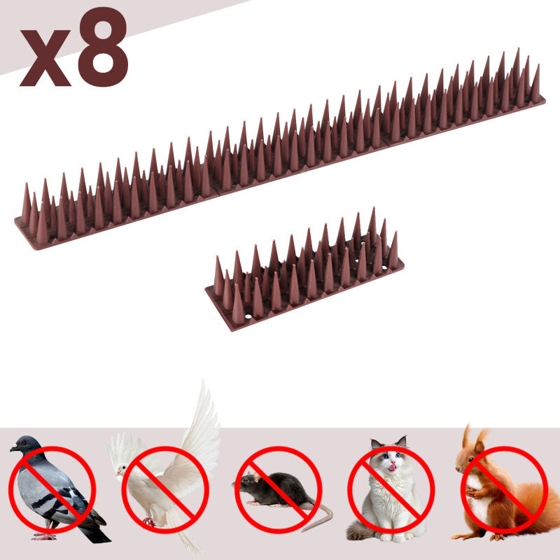 Tolletour - 24x Pigeons Répulsifs Oiseaux Dents Bird Répulsifs Oiseaux Pics à pigeons