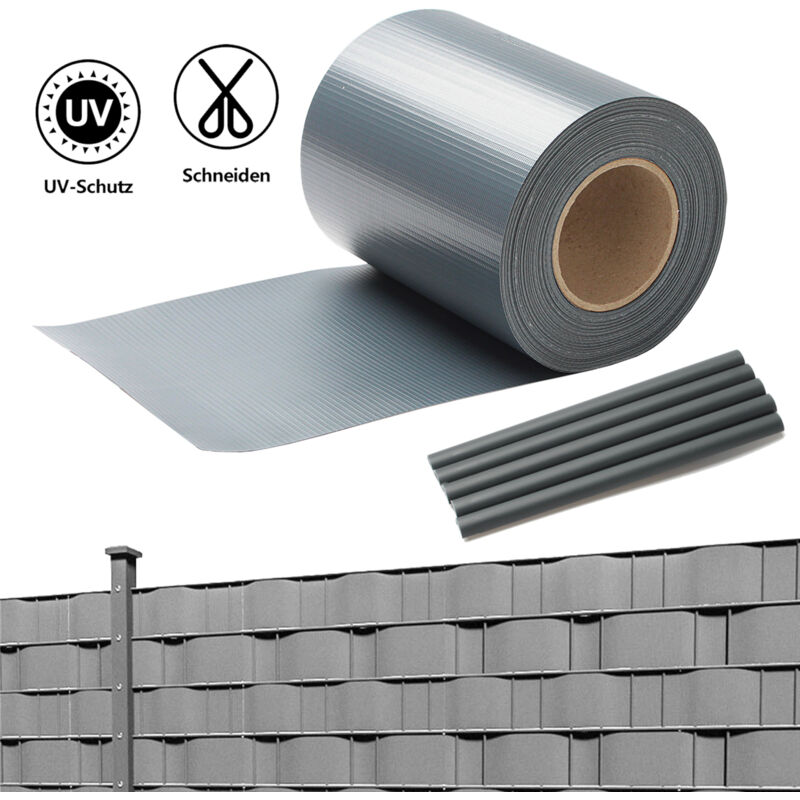 2x35m Écran d'intimité de jardin pvc Brise vue brise vent canisse et brande.anthracite - Tolletour
