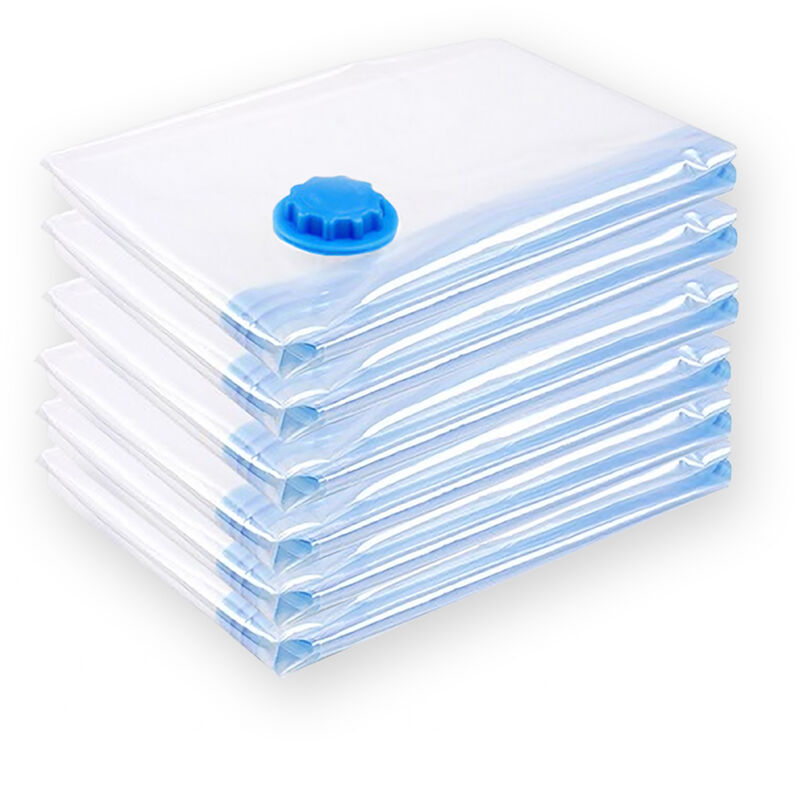 5x Sac de rangement sous vide Housse Aspiration Compression Vêtements80x120 cm - Tolletour