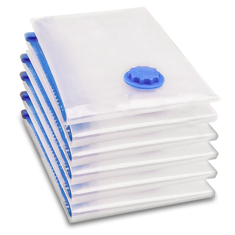 6x Sac de rangement sous vide Housse Aspiration Compression Vêtements80x120 cm - Tolletour