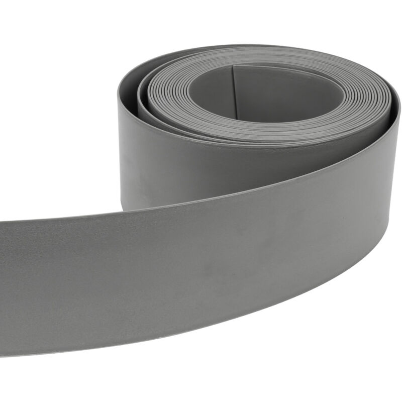 Bordure de pelouse Bordure de lit en plastique dur Bordure de pelouse Bordure de tonte Jardinage 10 m 14 cm gris - Tolletour