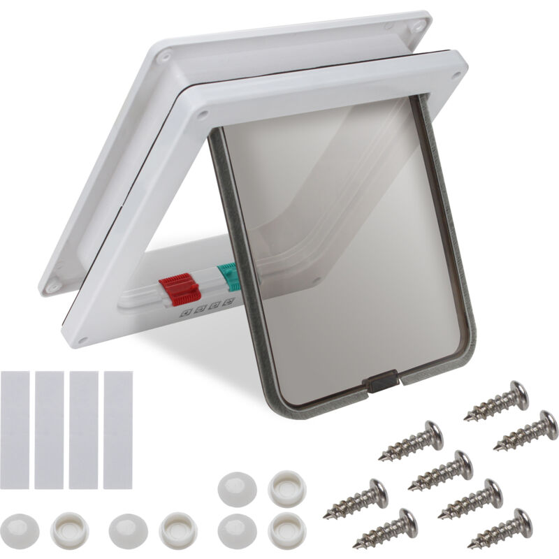 Chatière chatière pour animaux domestiques chatière 4 voies pour chiens chatière pour chats - Tolletour