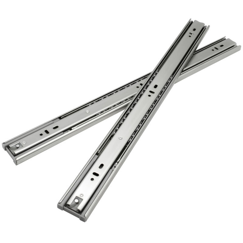 Glissières de tiroir 45mm Coulisse à billes pour charges lourdes 250mm 2 pièces - Tolletour