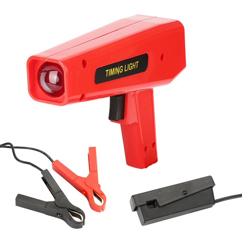 Tolletour - Lampe stroboscopique Câble d'allumage moteur Ndzeit lampe d'avertissement lumière d'allumage pistolet flash pistolet - rouge