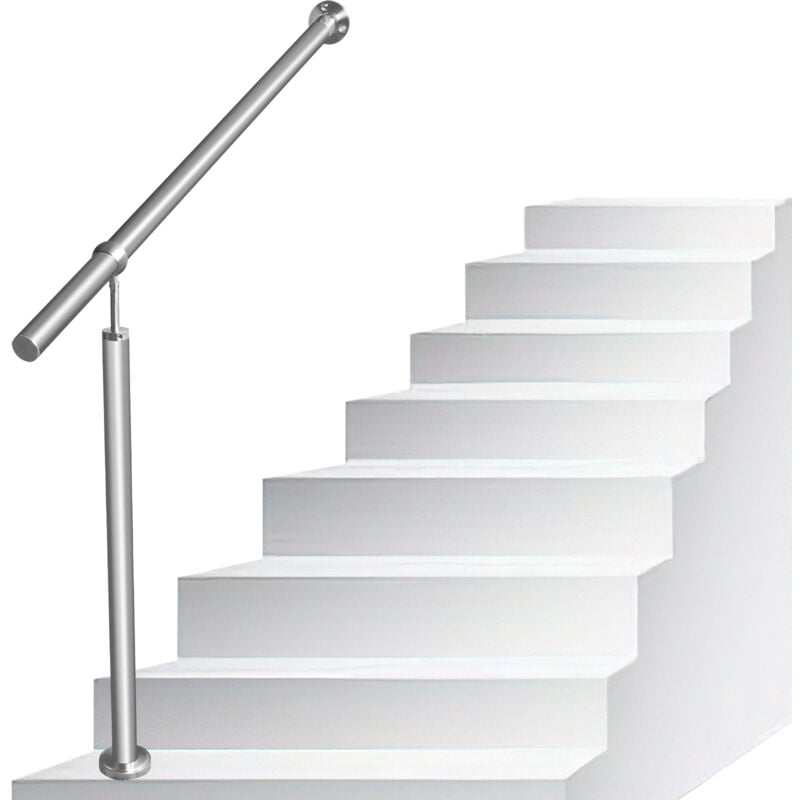 Tolletour - Rampe d'escalier Main Courante pour Escalier Extérieu intérieur extérieur entrée Maison Fixation Mur Angle réglable Matériel Montage
